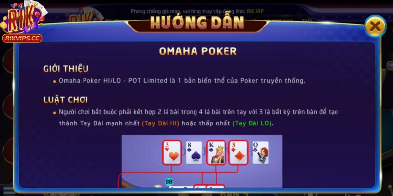 Luật Chơi Ohama Poker Rikvip